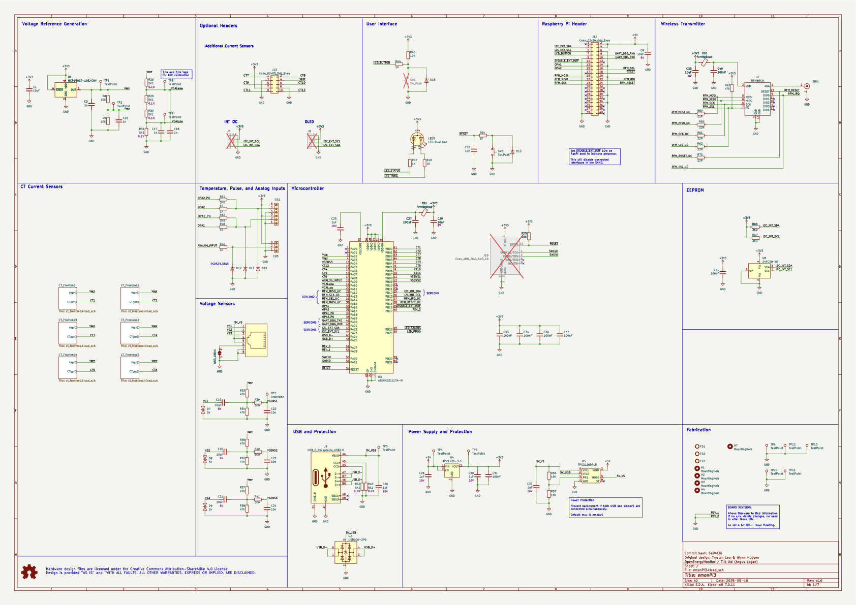 emonPi3 / emonTx6 v1.0 schematic